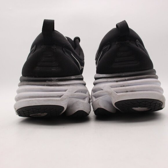 Hoka One One Bondi 8 Mens Size 11.5 EE Black Running Shoes Sneakers 1127953 BWHT - Picture 5 of 11